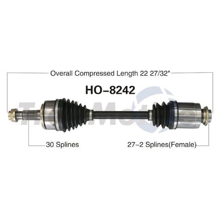 Surtrack Axle Cv Axle Shaft, Ho-8242 HO-8242